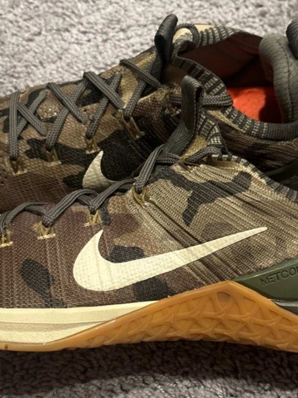 Nike Shoes Mens 10.5 Metcon DSX Flyknit Army Camo Olive Green Cross Training